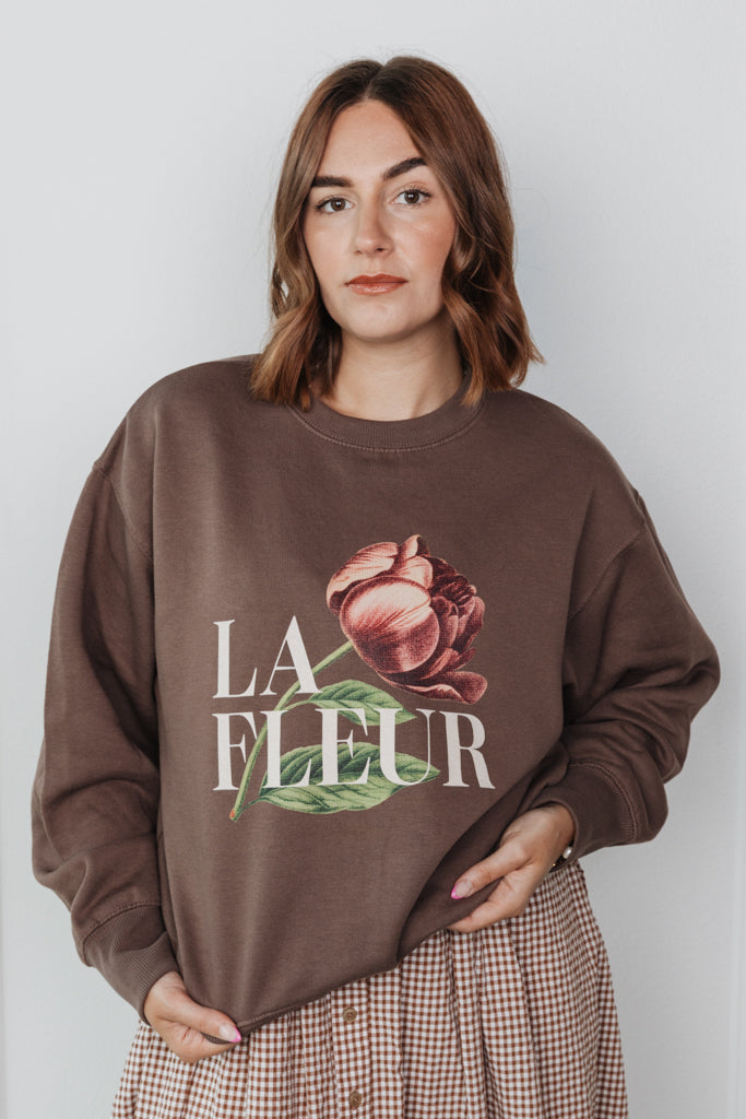 La Fleur Sweatshirt - Brown
