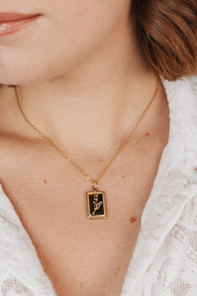 French Tulip Necklace