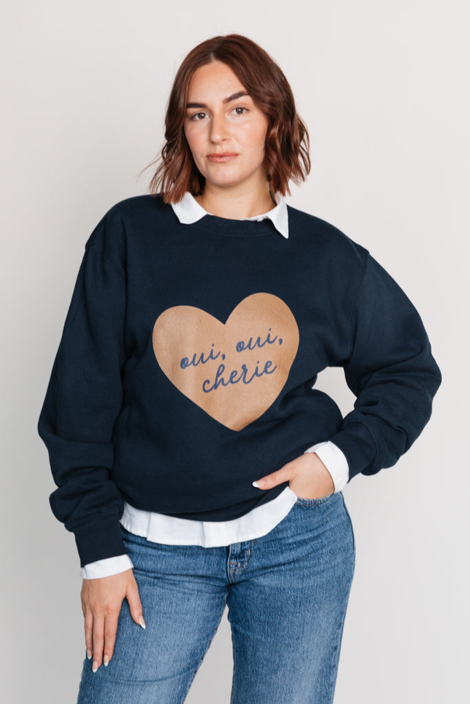 Oui, Oui, Cherie Sweatshirt